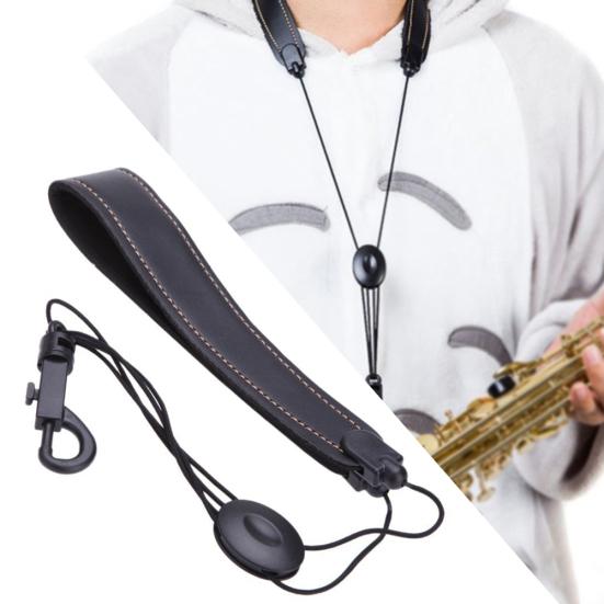 Регулируемый тенор альт саксофон сакс из искусственной кожи шейный ремень с крючком-застежкой