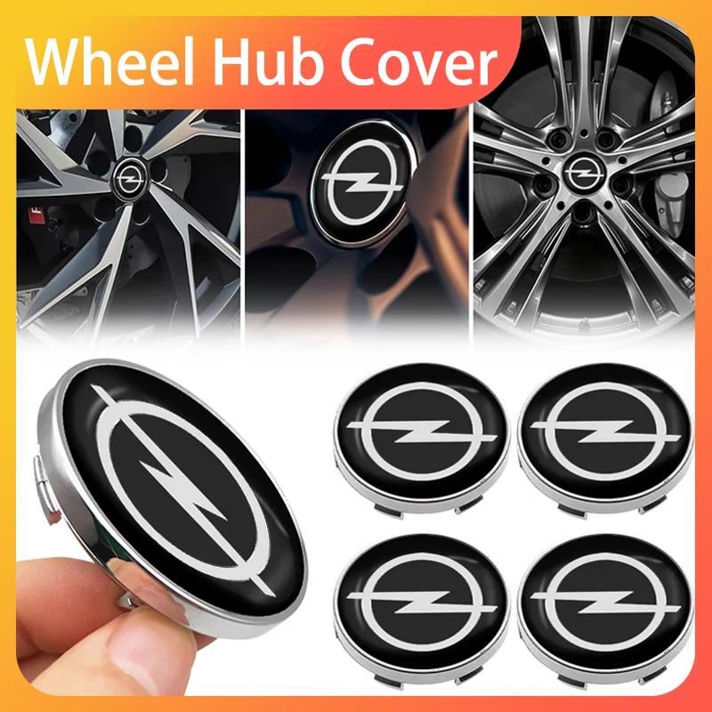 4pcs 60mm Car Wheel Center Hub Cap Rim Cover Emblem Stickers For Opel insignia Astra H G Antara vectra Vivaro corsa Accessories
