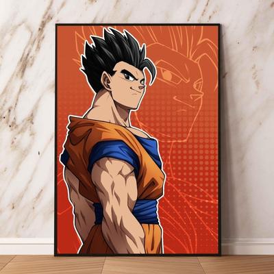 Популярные аниме-плакаты, подарочные украшения Dragon Ball Goku, современные картины для украшения дома, классические модели