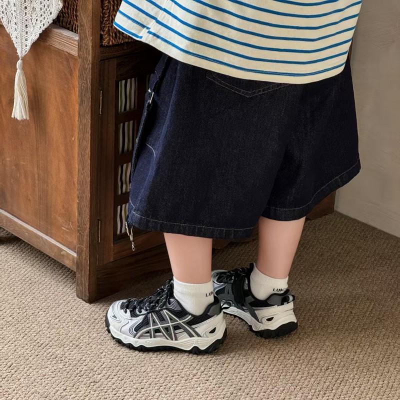 Kids Soft Sole Outdoor Sneakers Boys Girls Breathable Lightweight Rubber Casual Shoes Fall