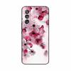 Чехол для Samsung M36 5G M366B Милые Цветы Кот Расписной Ударопрочный Силиконовый Задний Чехол Для Телефонов Samsung Galaxy M36 M35 M34