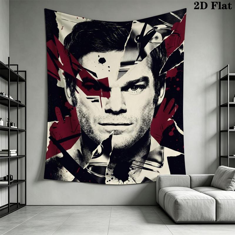 DEXTER Wall Tapestry Aesthetic Wall Hanging Printed Fabric Blanket Decorative Tapestries for Bedroom Living Room Home Decor