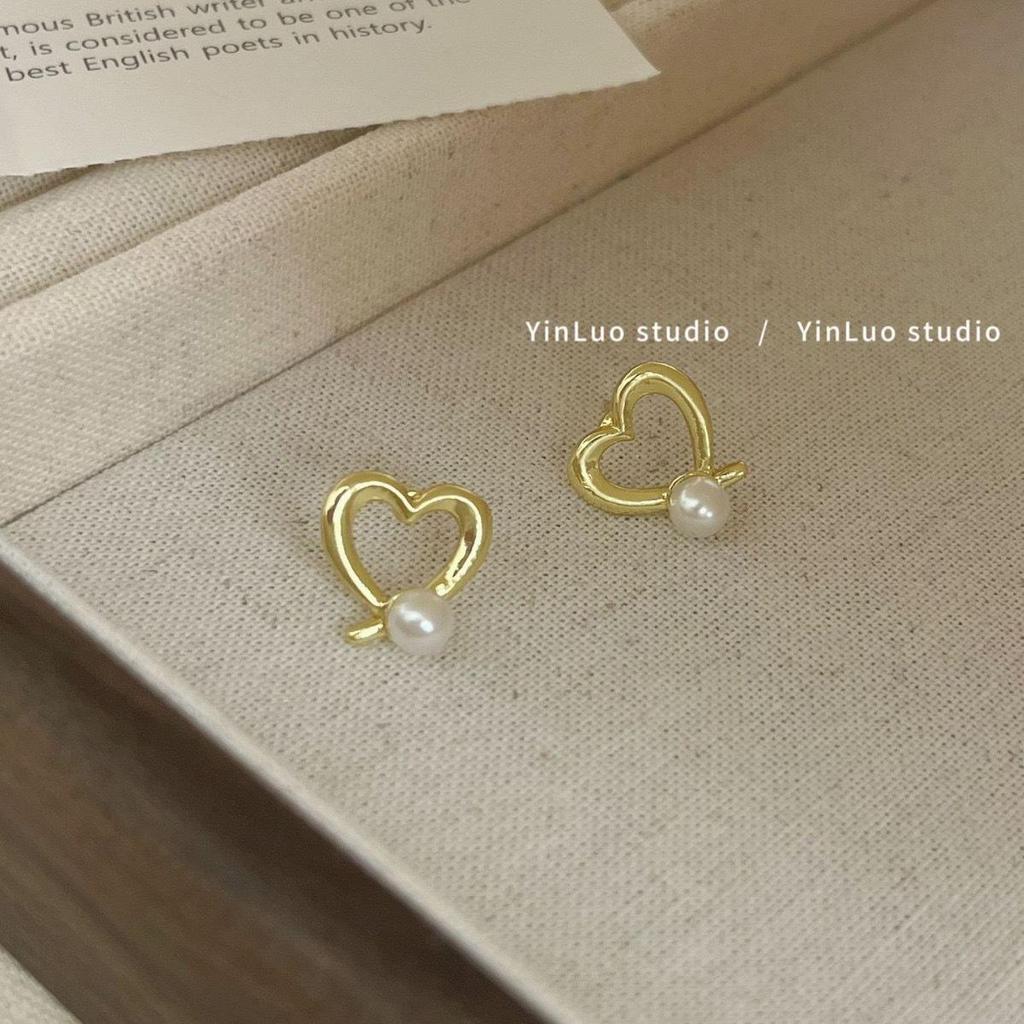 «Серьги-иглы Майяра 925»: "Янтарный жемчуг в стиле ретро для осени/зимы"