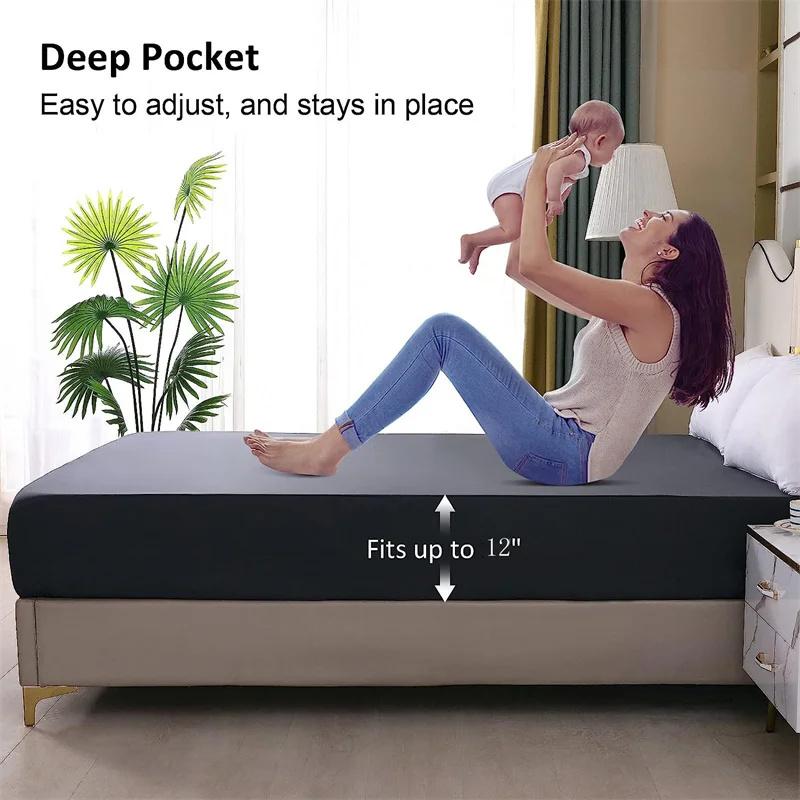 2025 водонепроницаемая простыня, противоскользящее дышащее покрывало, наматрасник для пары, защитный чехол для кровати, наматрасник, покрывало