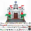 Средневековый Замок Шербур Модульные Здания игрушка Креативное Строительство Замок Строительные Блоки Наборы Кирпичи Игрушки Декор Комнаты Подарки