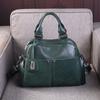 Faux Leather Handbags for Women New Boston Designer Luxury Hand Bag Woman Green Black Shoulder Bags Ladies Trend Fashion