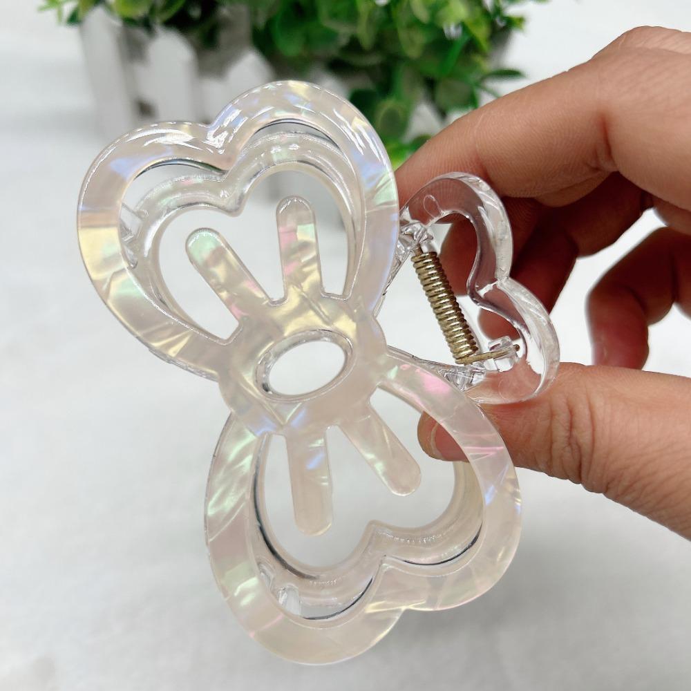 Hollow Out Acetic Acid Barrettes Korean Style Geometry Hair Claw Bow Hair Carb Clip Daily