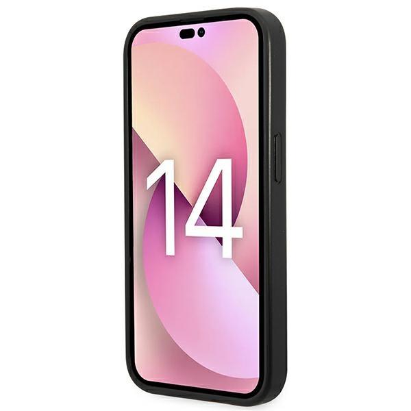 Etui do iPhone 14 Pro Karl Lagerfeld Saffiano Srebrne