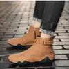 2024 Ретро-сапоги, мужская обувь из натуральной кожи, большие мужские туфли с высоким берцем