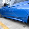 M Performance Style Side Skirt For BMW 3 Series F30 F31 2012-2018 4PCS Side Diffuser Winglet Aero Splitters Extension Body Kits