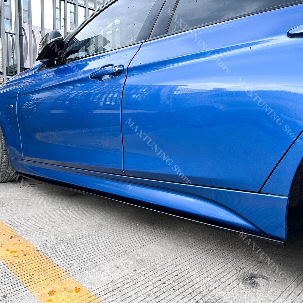 M Performance Style Side Skirt For BMW 3 Series F30 F31 2012-2018 4PCS Side Diffuser Winglet Aero Splitters Extension Body Kits