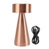 LED Portable Metal Table Lamp with Touch Sensor 3 Color Stepless Dimming Nightstand Desk Lamp