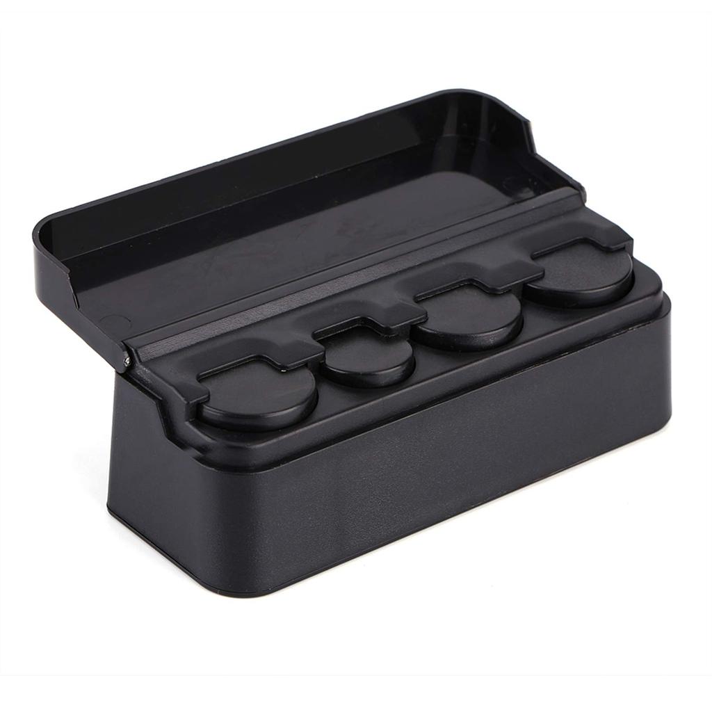 Walfront Car Portable Plastic Coin Holder Storage Box Case Container Coin Organizer Storage Bag Coin Holder Car