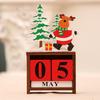 Christmas Decorations Wooden Calendar Table Home Decor Decor Calendar DIY Gifts for Kids