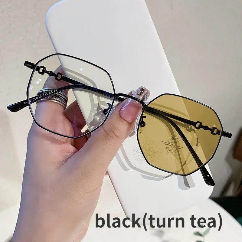 Роскошные модные фотохромные очки для близорукости, уличные солнцезащитные очки, меняющие цвет, унисекс, модные очки без диоптрий по рецепту
