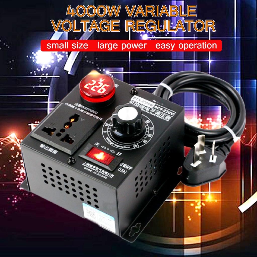 Variable Voltage Regulator Motor Speed Fan Control Controller 220V AC 4000W
