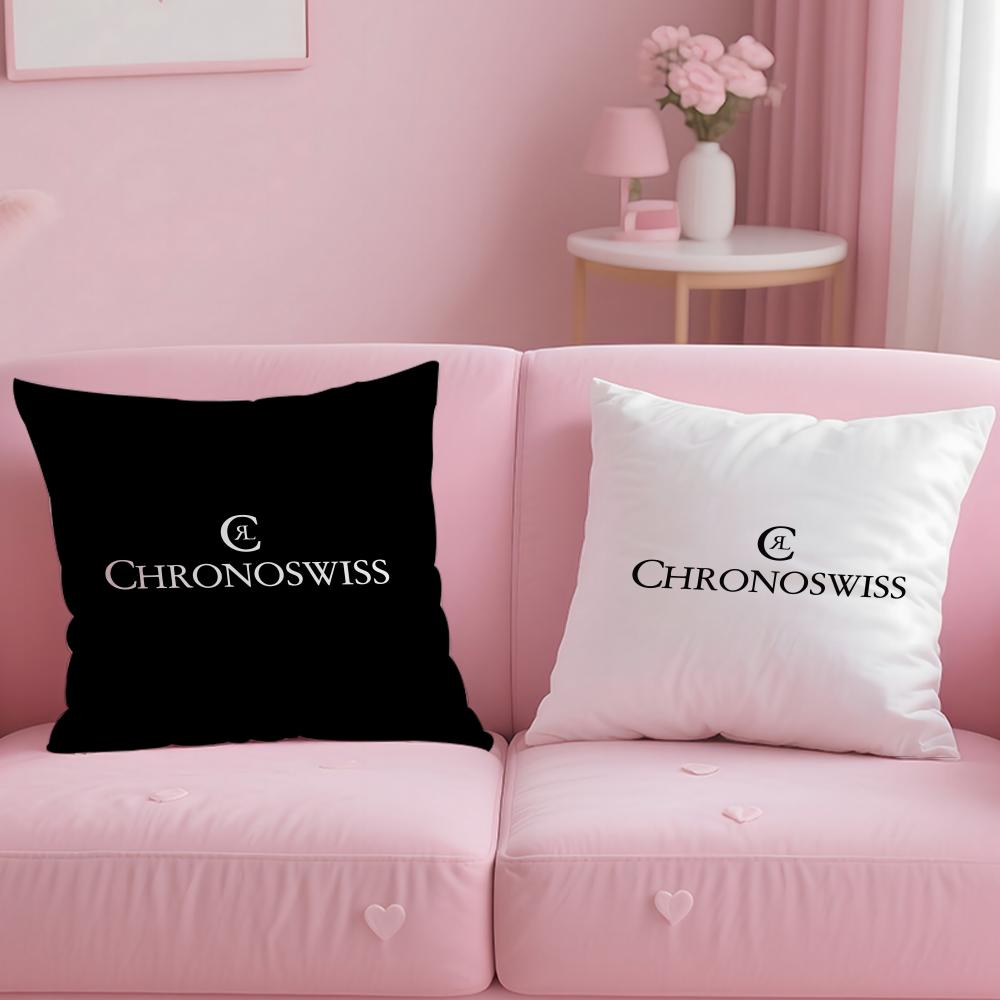 Роскошная наволочка C-Chronoswiss Cushion Cover из мягкого короткого плюша с двусторонней печатью для декора дома, стираемая в машине, подарок