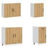 7 Piece Kitchen Cabinet Set Kalmar Artisan Oak Particleboard