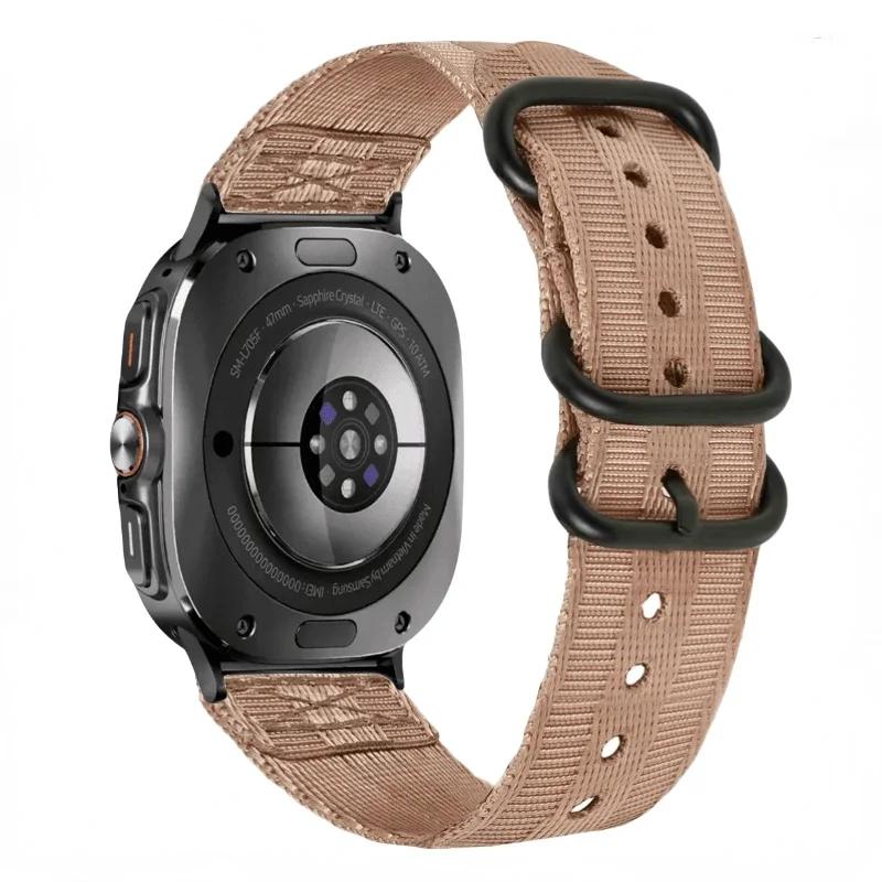 Нейлоновый Ремешок Для Samsung Galaxy Watch 8 44мм 40мм/8 classic 46мм/Ultra 47мм Мягкий Удобный Сменный Браслет Наручный