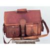 Briefcase Leather Vintage Men Messenger Shoulder Bag Laptop Satchel