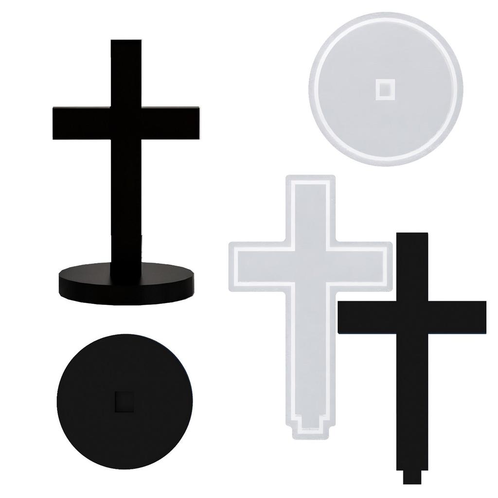 Премиальная силиконовая форма для декора в виде креста Высококачественная силиконовая форма для креста Идеально подходит для любителей рукоделия и религиозных мастеров