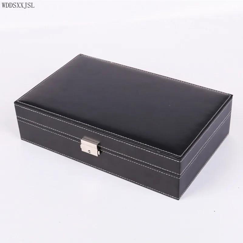 Шкатулка для хранения ювелирных изделий, шкатулка для часов с зеркалом, многофункциональная витрина для хранения ювелирных изделий, колец, ожерелий, домашний декор, подарок