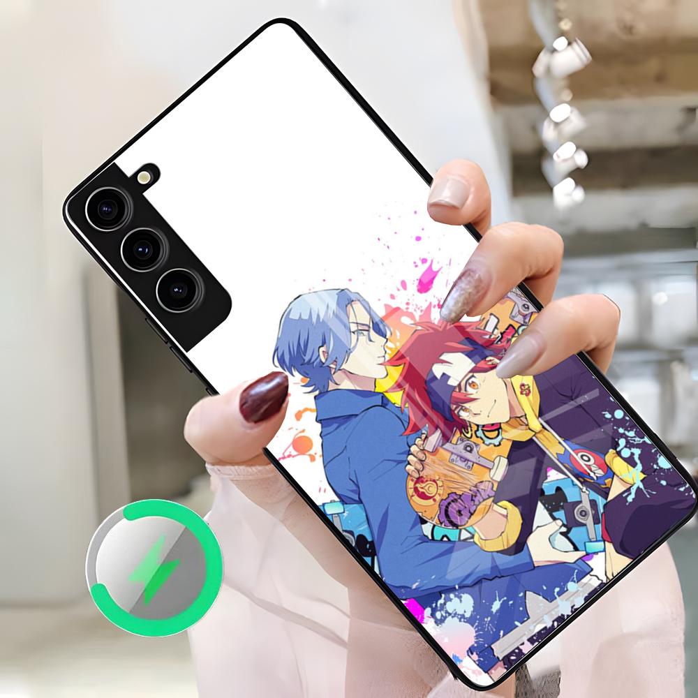 Крутой аниме-мальчик S-Sk8 The Infinity Чехол для телефона Samsung S26 Ultra S25 Edge S23 S22 S21 S20 Ultra Plus S24 Fe A25 Магнитное стекло