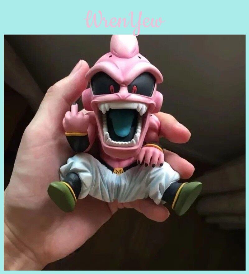 Вневременной дизайн Dragon Ball Z Супер Сайян Кид Буу Вертикальный Средний Палец ПВХ Фигурка
