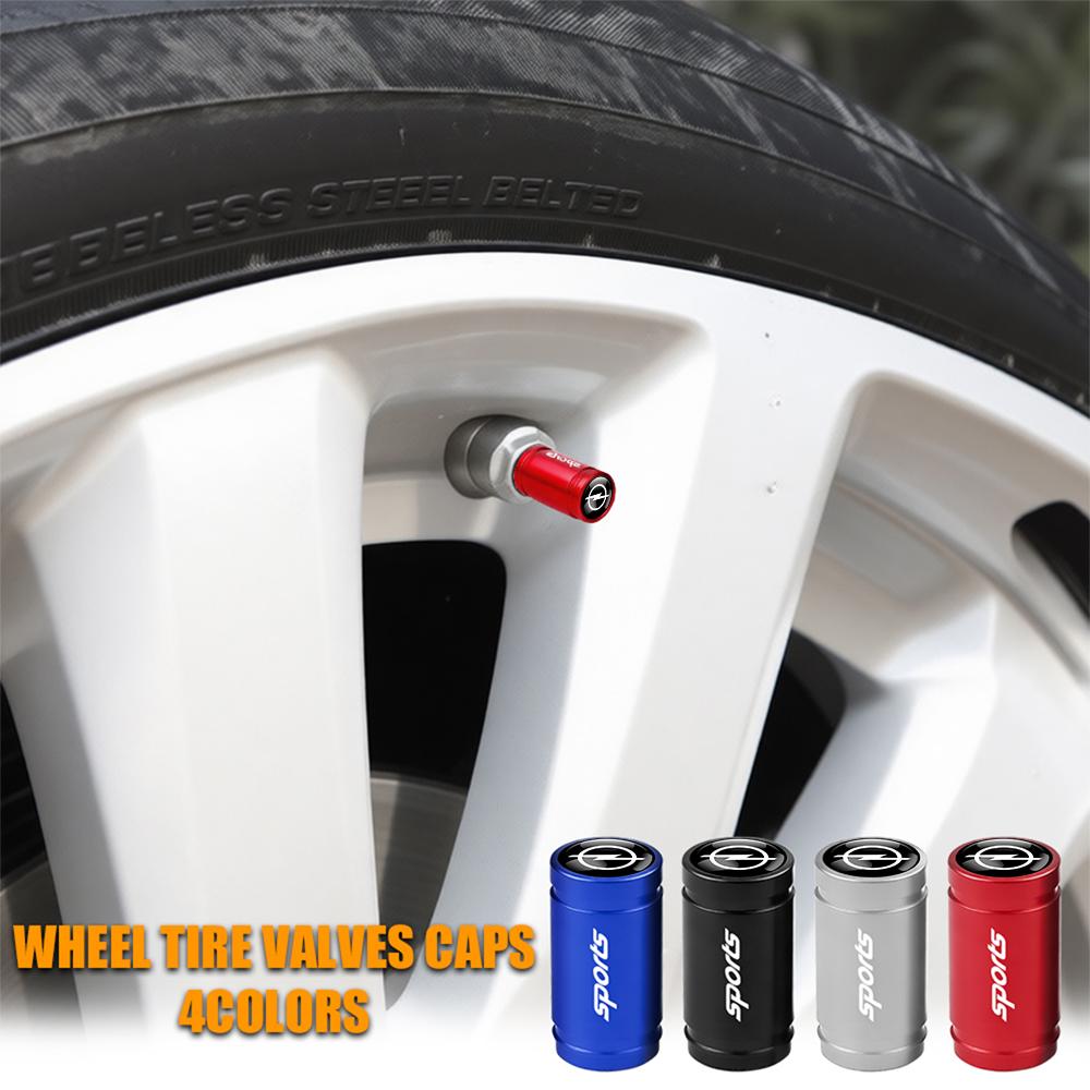 4Pcs Car Styling Wheel Tyre Valve Cap Stem Cover Auto Exterior Accessories For Opel OPC Astra Vectra Corsa Zafira Insignia Mokka