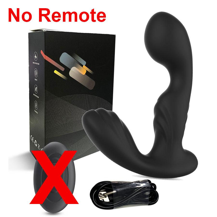 Male Prostate Massager Remote Control Anal Vibrator 10 Modes Full Silicone Testis Stimulate Anus Butt Plug Toy Adult Sex Men Masturbator