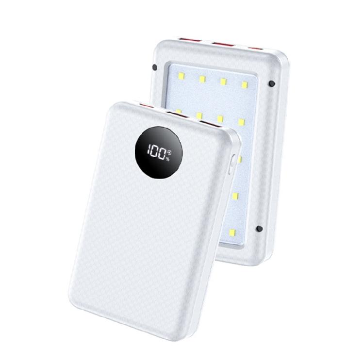 Стандартный корпус-кейс для DIY Power Bank 18650, 22,5 Вт/10 Вт Быстрая зарядка, Встроенная светодиодная лампа для аварийного освещения