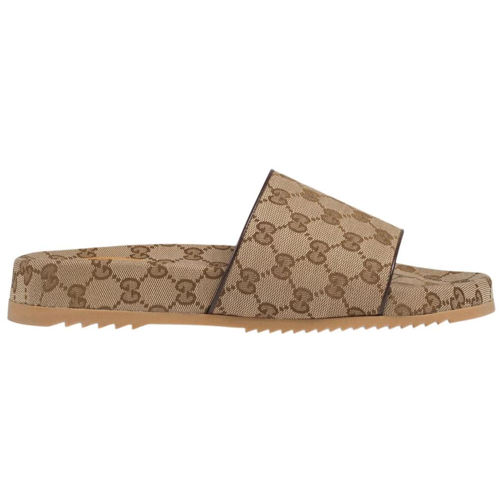 Gucci Шлепанцы мужские Бежевый и Эбеновое дерево 624695 H6320 9763