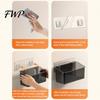 Kitchen Wall Mounted Bin Wall-mounted Storage Rack, Transparent Plastic Space Saving Organizer Bin, Multi Purpose Self Adhesive No Drill Container for
