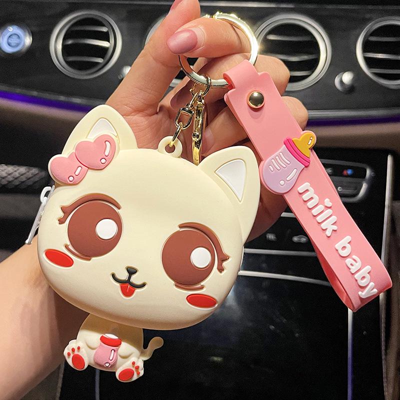 Силиконовый кошелек для монет и брелок для наушников в виде медведя для девочек