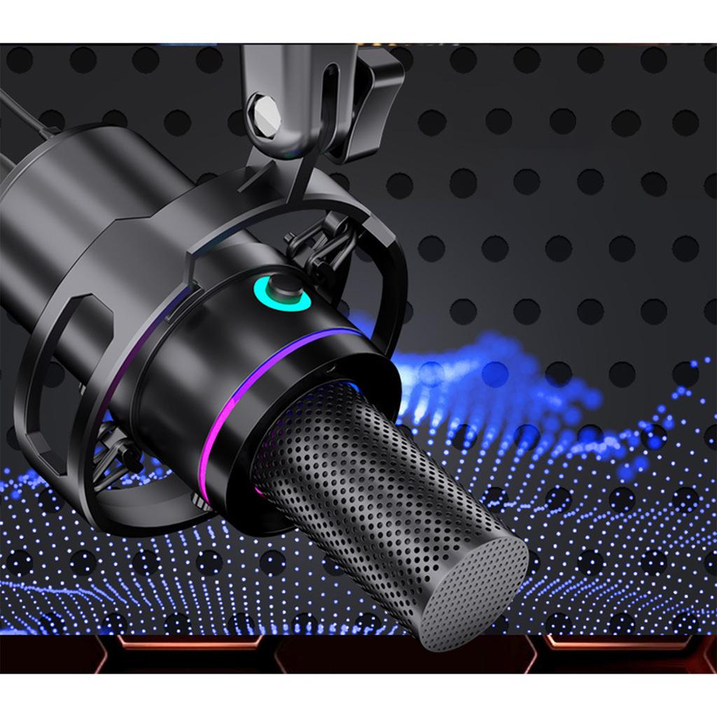 USB Dynamic Microphone Suitable for XLR Connection Sound Card Computer Live Singing Game Dubbing Recording Stand Microphone