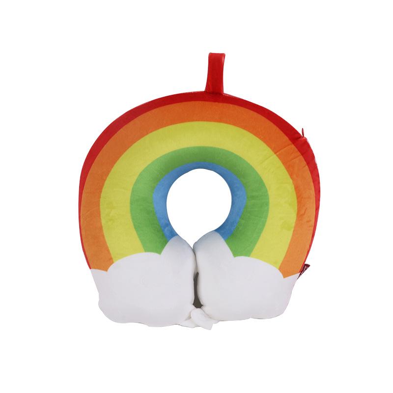 Cartoon Rainbow Memory Foam Travel Neck Pillow