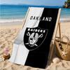 Пляжное полотенце Las Vegas Raiders, Быстросохнущее, Легко ухаживать, Подходит как для занятий фитнесом, так и для пляжного отдыха, Спортивный незаменимый аксессуар