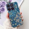 Для Motorola Edge 60Pro XT2507-1 Задняя крышка Для Motorola Edge 60 Pro Чехол Милый Мультяшный Роскошный Цветочный Рисунок Черный Силикон 6.7"
