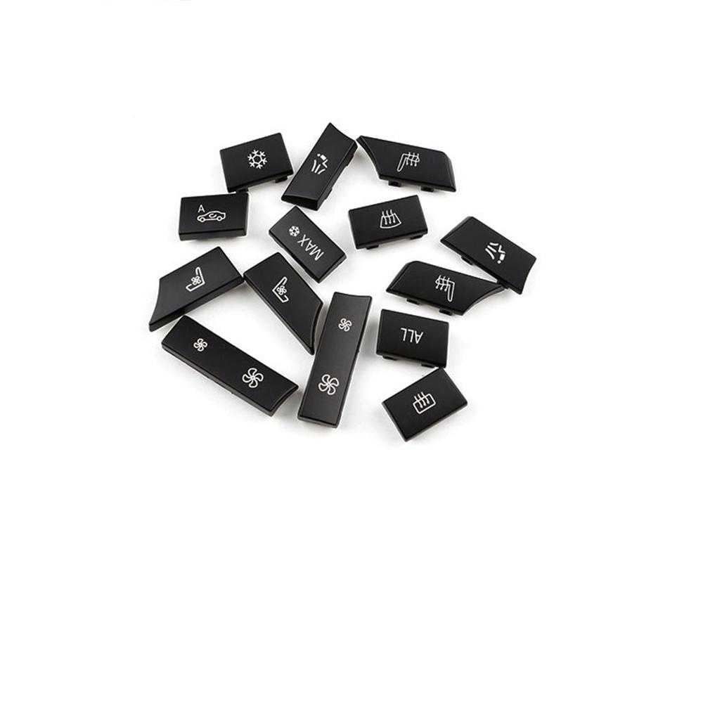 14 Button Key Caps Cover For BMW 5 6 7 F10 F01 F12 A/C Heater Switch Repair Kit