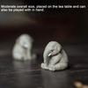Purple-clay Elephant Tea Pet Adorable Handmade Animate Figurine Kung Fu Tea Ornament Home Office Tea Table Decoration