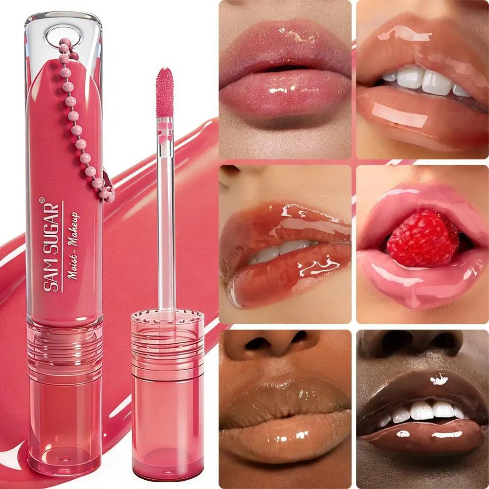 Sam Sugar Hydrating Glossy Lipstick Suitable for All Skin Tones, Travel-Friendly