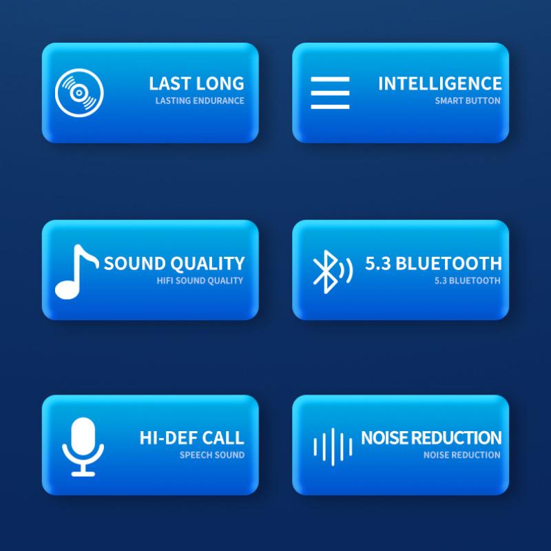 TWS висячие спортивные беспроводные Bluetooth-наушники вкладыши большой мощности сверхдолгий срок службы батареи