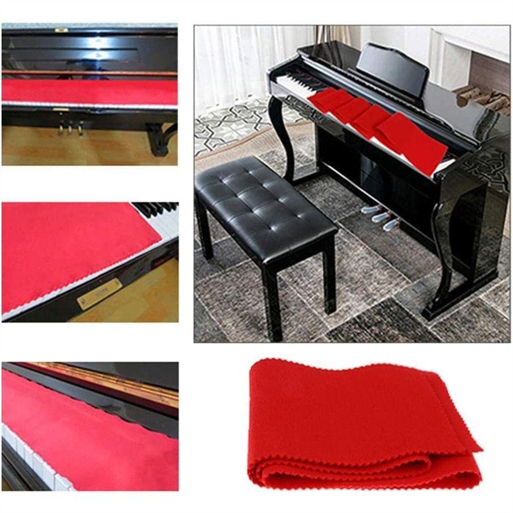 Черный Красный Чехол для клавиатуры Пианино Пылезащитная ткань Чехлы для клавиатуры Чехол для фортепиано Чехол для клавиш пианино