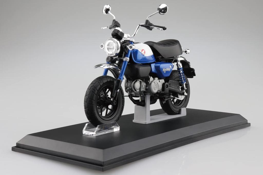 AOSHIMA Skynet Completed Bike Honda Monkey125 Pearl Glitter Ring Blue 1/12 '22
