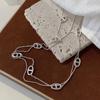 S925 Sterling Silver Double -Layer Tagchain Clavicle Chain 