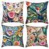 New Decorative Pillowcase 3D Three-dimensional Effect Floral Pillowcase Sofa Cushion Cover Digital Printing