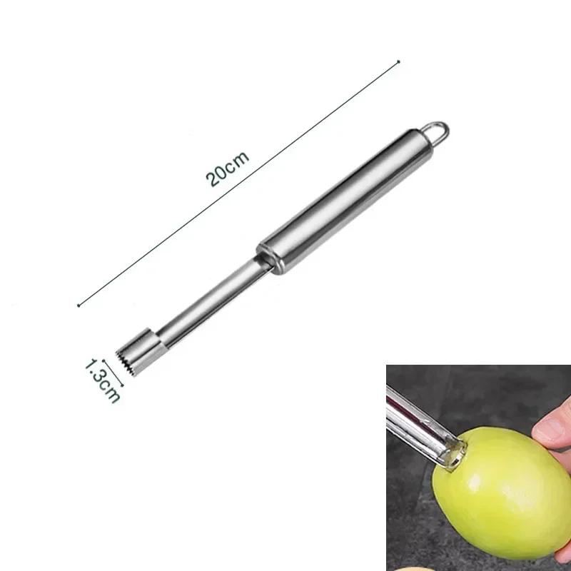 Pear Seed Remover Cutter Kitchen Gadgets Stainless Steel Home Vegetable Tool Apples Red Dates Corers Twist Fruit Core Remove Pit