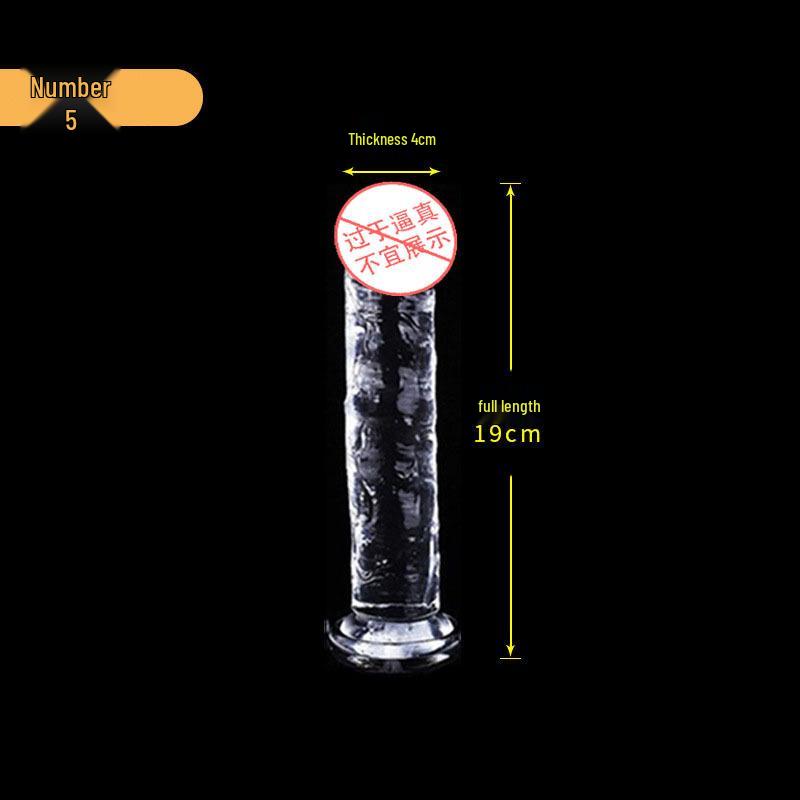 Yongai Crystal Transparent Simulation Dildo for Adults