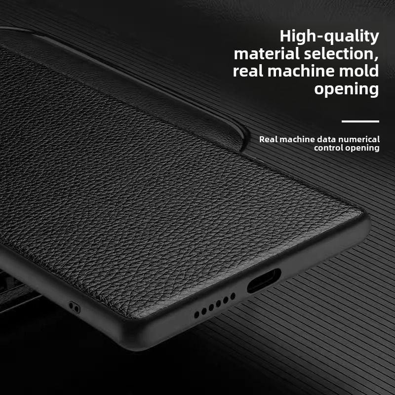 Precision Fine Hole Lens Leather Case for VIVO X300 Ultra X200 Pro X100s X90 S19 Pro X100 First Layer Cowhide Smart Phone Cover