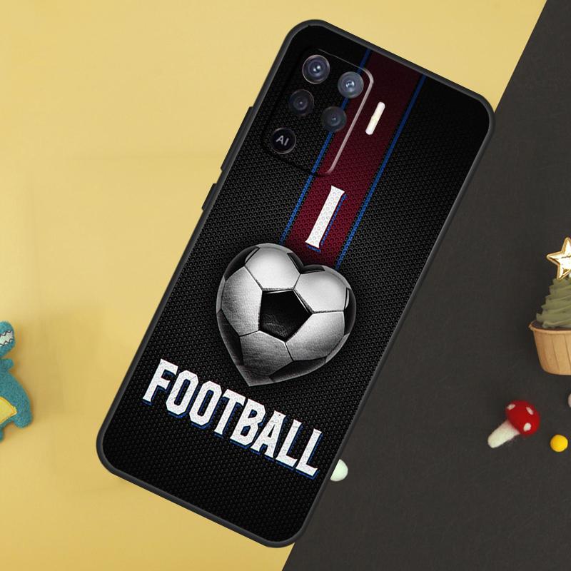 Футбольный мяч для OPPO A57S A53S A54S A98 A78 A58 A79 A15 A17 A77 A16 A76 A96 A52 A72 A5 A9 A94 A74, чехол
